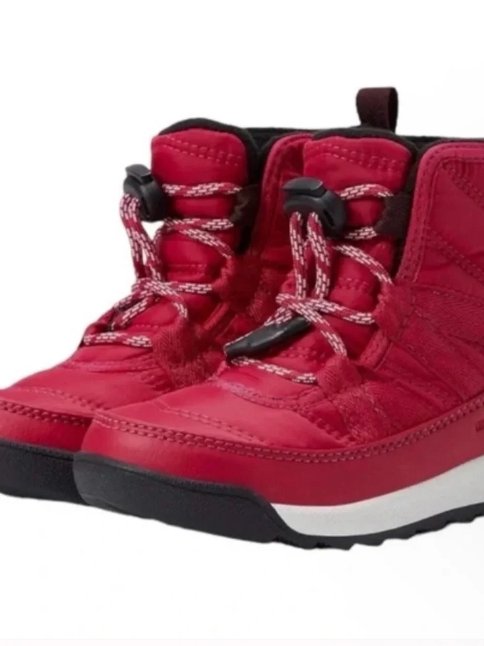 SOREL Red Lace-Up Winter‎ Boot Sorel fuchsia/red ‘Whitney II’ unisex kids 12